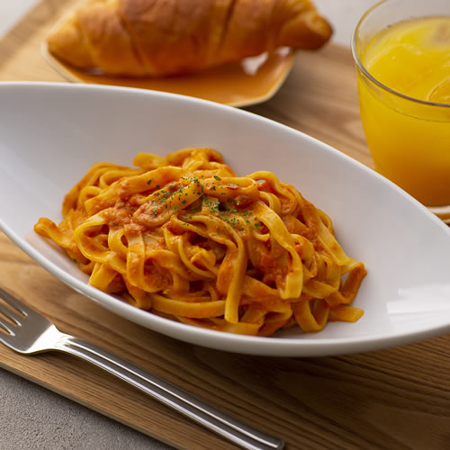 カニのトマトクリームパスタ
